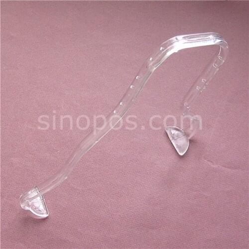 Molded High Rise Sandal Form, clear strap support for shoes, espadrille display profile, women wrap-up sandal bracket show shelf