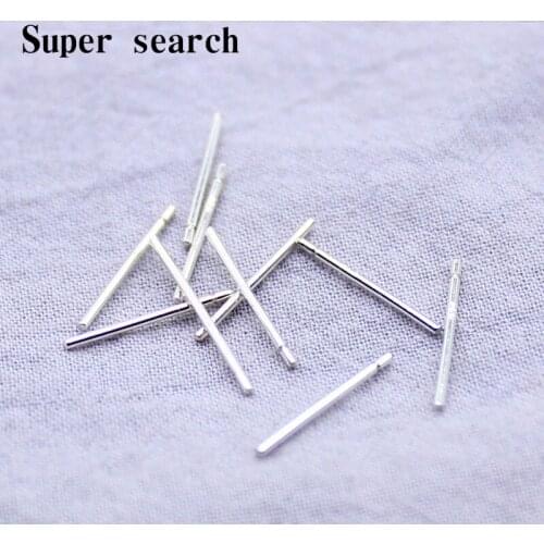 Classic 925 Sterling Silve Crystal Stud Earrings Geometric Small Stick For Women Birthday party Fashion Jewelry Pendientes
