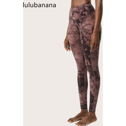Lulubanana Tie dye Leggings For Women Workout Pants Gym Fitness Running Sports Pants High Waist Yoga Pants