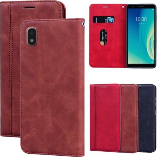 Phone Magnet Case For ZTE Blade L210 Protective Flip Cover PU Leather Case ZTE Blade L210 Protector Shell Wallet Funda Capa Bag