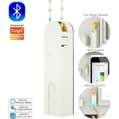 Tuya Smart Curtain Motor Bluetooth Curtain Roller Blinds Electric Motor Shade Shutter Drive Charging Motor Smart Home Control