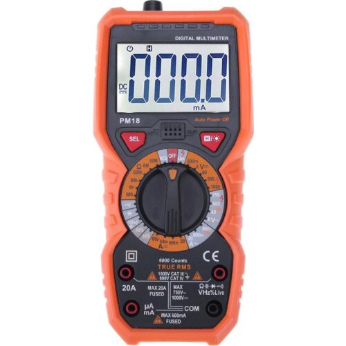 PM18C Multimeter digital multimeters tester profissional Frequency Temperature Anti-magnetic Current Resistance Tester