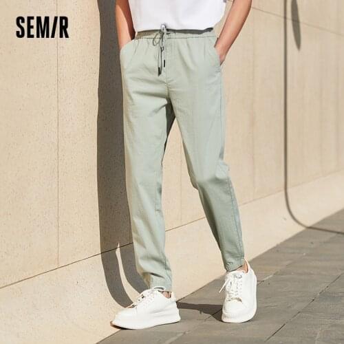 SEMIR Casual Trousers Men 2021 New Loose Straight Trend Brand Pants Summer Slim Waist Sport Pants For Man