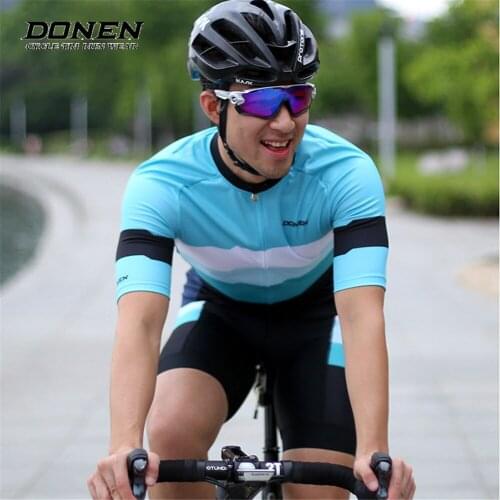DONEN Mountain Bike Clothing Breathable Bicycle Jerseys Clothes Summer Short Sleeve Cycling Set Maillot Ropa Ciclismo jersey