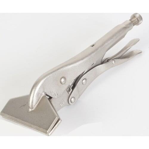 10 Inch Locking Pliers Adjustable Wear Resistant Flat Head Vise Locking Grip Pliers Multifunction Welding Clamps Hand Tools