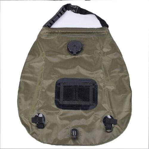20L Solar Power Shower Camping Water Portable Sun Compact Heated Outdoor Bath Water Bag Foldable Smart Heat Absorbing Design