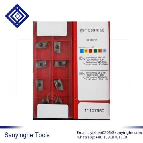 R39011T308M-PL 530/R390-11T308M-PM 530 cnc tools 10 pcs/lots CNC Carbide milling insert cnc blade Free shipping