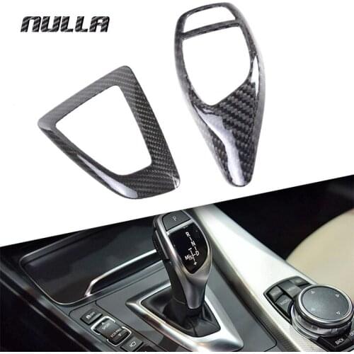 NULLA Carbon Fiber Refit Gear Shift Panel Frame Stickers Shifter Knob Cover Decorations BMW 1 2 3 4 5 Series F20 F30 F31 F34 F32