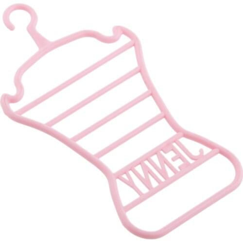 8x 1/6 Pink Hanger Clothes Rack for BJD Blythe Dolls Clothes Accessories