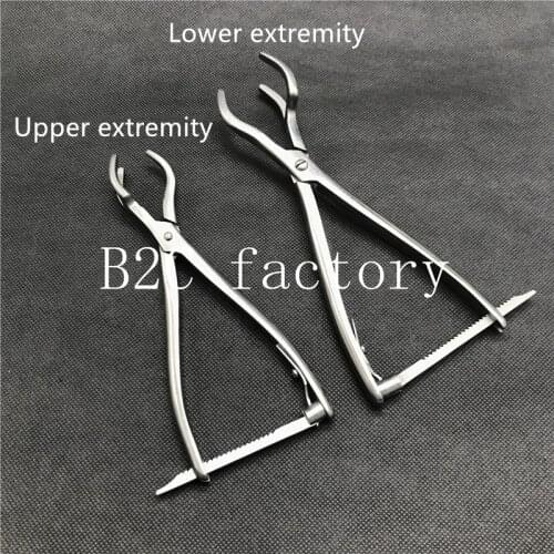 Stainless steel Three-claw reset forceps Veterinary orthopedics Instruments