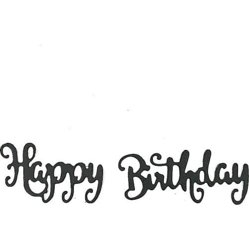 Happy birthday everything english word Metalmodel Cutting Die Stencil For DIY Scrapbooking Paper/photo Cards Embossing Dies