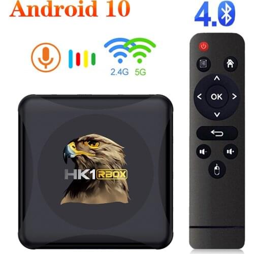 HK1 RBOX R1 mini TV Box Android 10 4G 64GB Rockchip RK3318 1080p 4K HD 2.0 Google Play Youtube HK1 BOX Set Top Box Media player