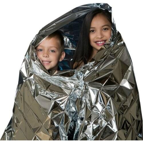 210*130CM Water Proof Emergency Survival Rescue Blanket Foil Thermal Space Outdoor First Aid Sliver Rescue Curtain