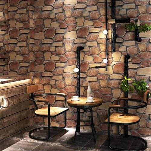 Wellyu wallpaper culture imitation marble stone wallpaper living room background wall antique brick wallpaper papel de parede