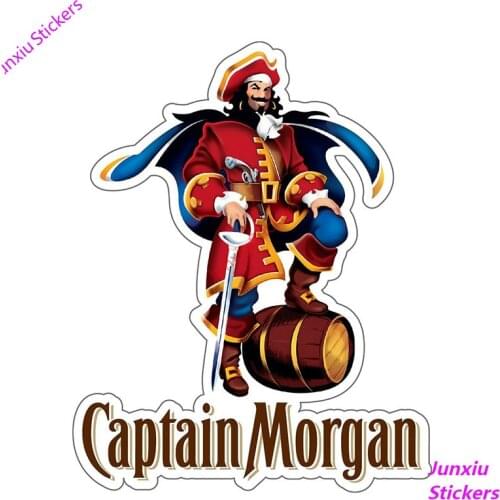 CAPTAIN MORGAN Colorful Car Stickers and Decals Rum Alcohol Car Bumper Bar Personality Waterproof Accessories KK13*13cm