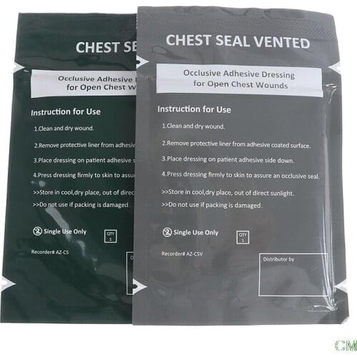 1pc safety survival North American Rescue Chest Seal Medical Chest Seal Vented