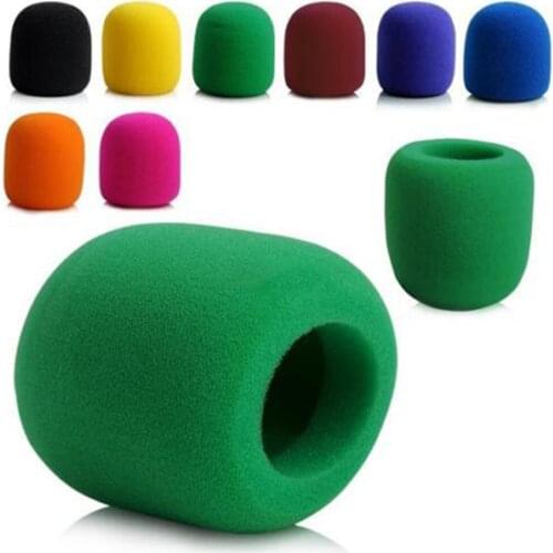 1pcs Mix Colors Sponge Microphone Set Replacement Foam DJ Stage Windshield Wind Shield Cover Thick Washable