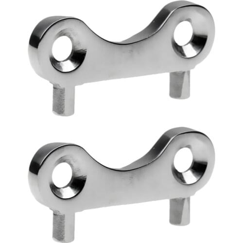 4 Pcs Fuel Gas Water Waste Tank Deck Fill Filler Spare Cap Key Replacement Plate Tool for Boat Marine Yacht 316 Stainless Steel