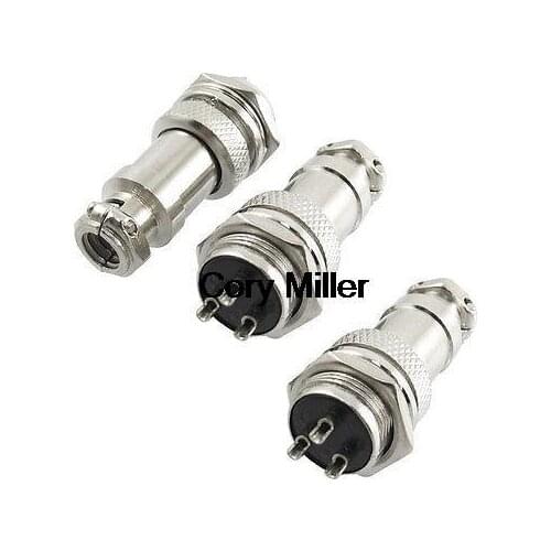 AC 200V 5A 1000V 3-Pin 3 Pin Screw Aviation Connector Plug Joint