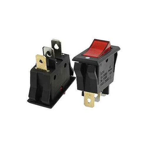 AC 15A/250V 20A/125V ON-OFF 2 Position SPST Boat Rocker Switch 20pcs