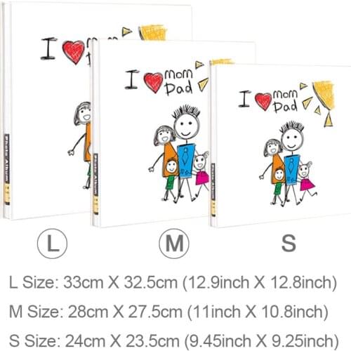 DIY Albums Customizable Christmas Gift Large Family Album Cartoon Photo Album Spiral Binding Sticky Type Paper Photocard Book