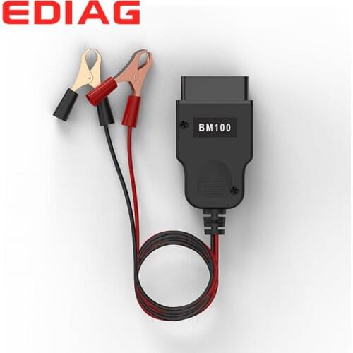 Car Battery Tester EDIAG BM100 Battery Replacement Tool OBD2 ECU Memory Saver OBDII Auto Emergency Power Supply replace Connecto