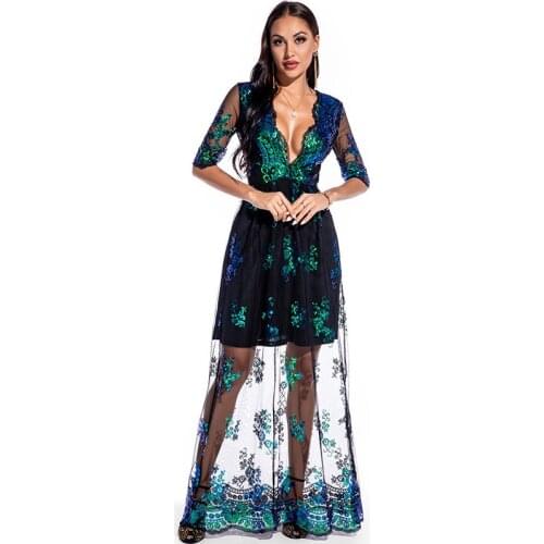 BAZIIINGAAA Beach Evening Dresses Long Woman Gown 2021 Sequins Vestidos de discoteca Parties Sexy Clubbing Prom Party Gowns