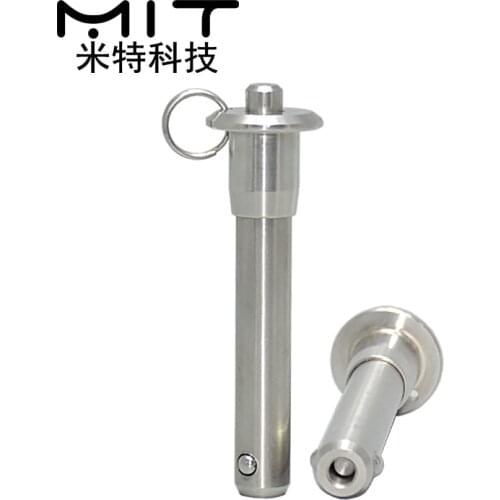 MS17984 Quick Release Pins Button Handle Ball Lock Pins Stainless Steel DIA 8mm lgth10 15 20 25 30 35 40 50 55 60 70 80 90 100