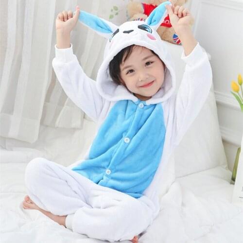 Kigurumi Animals Kids Anime Cosplay Costume Funny Suit School Party Student Play Games Onesies Performance Rabbit Fancy