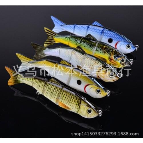 100pcs/lot 0.67OZ 19g classic lures fish bait 5" 12.7cm multi-section hard bait lures hs5s008 mandarin fish bait