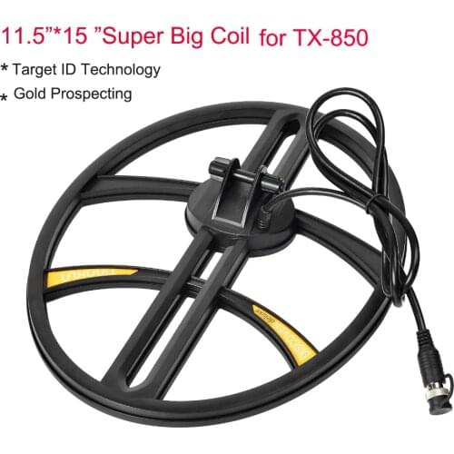 Metal Detector TX-850 Search Coil 11.8x15.1'' And 8.3x11'' Underground Metal Detector Treasure Finder Waterproof Search Coil