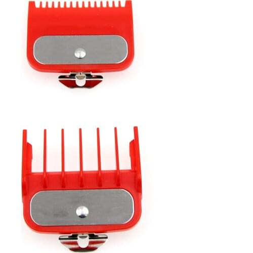 Clipper Guide Limit Comb for Hair Clippers 1.5mm 4.5mm Red Clippers Caliper Positioning Comb Hairdressing Tool Accessories