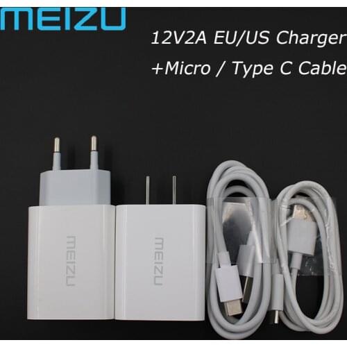 Original Meizu 12V2A EU US plug Fast Home Charger Quick usb Charge adapter For 17 16 15 Lite M6S M5S M3S M3 M5 M6 Note MX5 MX6