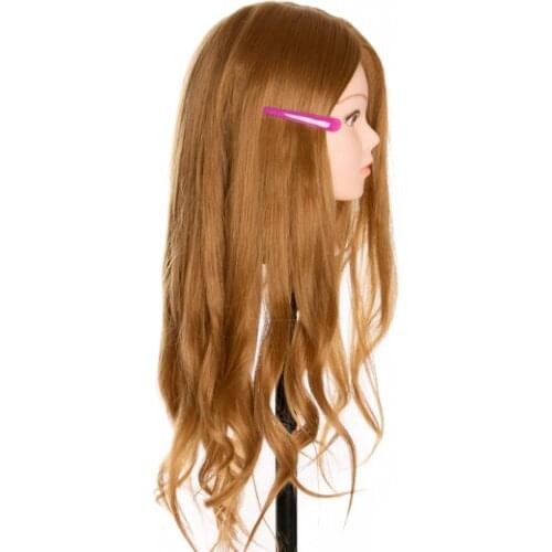 Hairdressing Dolls Head Wig Long Hair Practice Training Professional Salon Styling SK88
