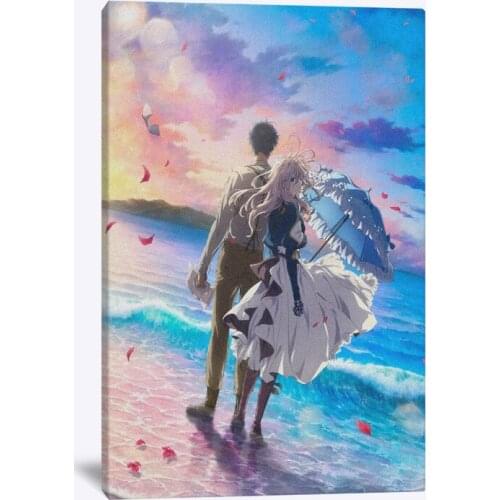 Japanese Violet Evergarden Printed Poster Anime Girl Canvas Paintings Home Decor Modular Picture Modern For Living Room Wall Art