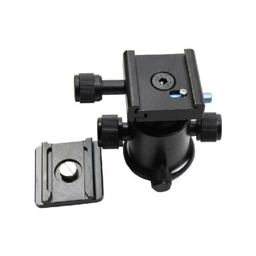 Tripod Ball Head with Quick Release Plate 1/4" 3/8" Screw Adapter for DSLR Camera