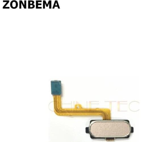ZONBEMA original touch ID Fingerprint scanner Sensor Home Return Key Menu Button Flex for Samsung Galaxy A8 2016 A810F A810