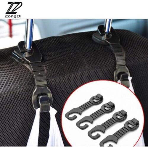ZD 2pcs Car-styling For Volvo S60 V70 XC90 Subaru Forester Peugeot 307 206 308 407 207 3008 Car Back Seat Holder Hooks Covers