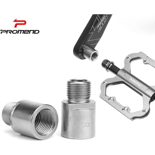 1 pair bicycle pedal bearing extended holder chrome molybdenum steel crank thread protection foot extension bracket