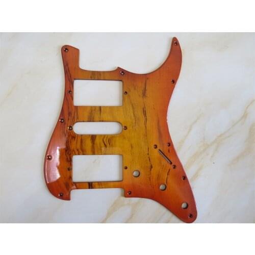 1PCS hand made solid Maple wood GUITAR HSH Pickguard