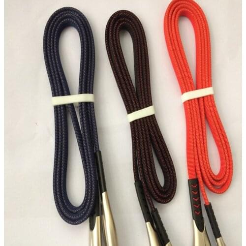 100pcs/lot 1m 3FT 3A Zinc Alloy Fast charging 8pin usb flat noodle data sync charger cable for iphone 11 7 8 Plus X XR XS