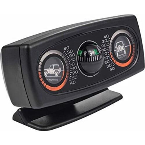 3 in1 Decoration Inclinometer Compass Decoration Car Accessories Inclination Tool Level Wave Instrument