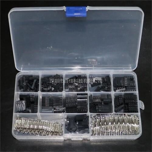 620pcs 2.54mm single double-layer DuPont jumper connector housing terminal kit