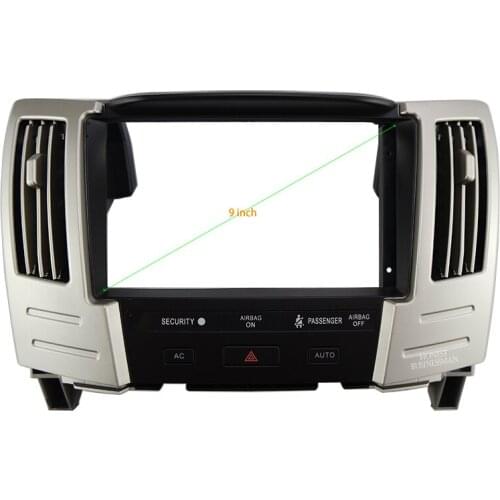 9 INCH Car Audio Frame GPS Navigation Fascia Panel Car dvd Plastic Frame Fascia is suitable for 2003-2009 LEXUS RX-300/ 330/ 350