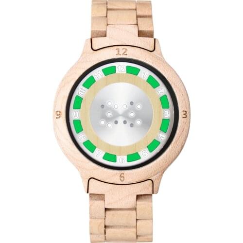 Часы женские wooden watch LED electronic watch Watch outdoor touch screen luminous student watch quartz watch relogio feminino