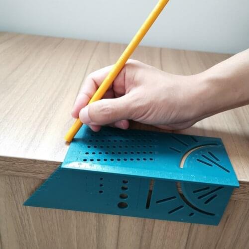 Woodworking Scribe Mark Line Gauge T-Type Ruler Square Layout Miter 90 Degree Gauge Measuring Gauging Carpenter