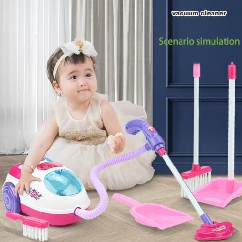 Childrens Cleaning Toy Simulation Vacuum Cleaner Broom Cleaning Tool Pretending To Do Housework Play House Early Education Toy