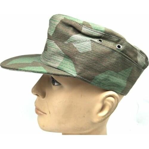WW2 GERMAN ARMY ELITE SUMMER SPLINTER CAMOUFLAGE CAMO FIELD CAP HAT Reproduction Military Store 5605101