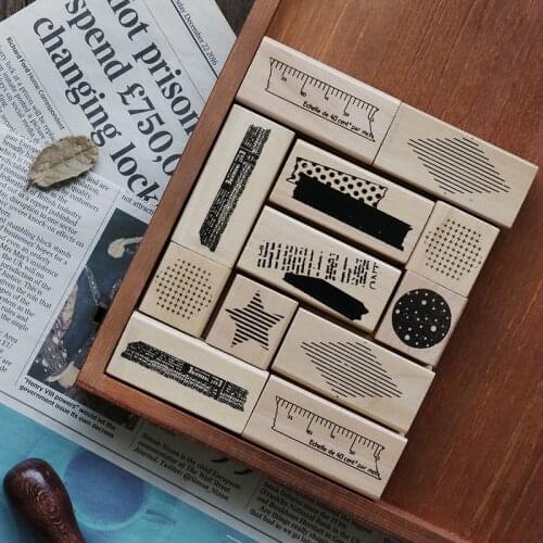 Geometry Hobby DIY Stamps Star Round shape Planner Diary Decorative Cards Making Scrapbooking Material Crafts Stationery