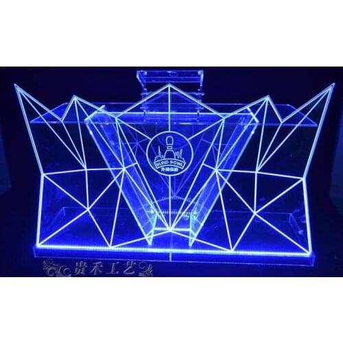 GH-C002 Acrylic Bar Table Specific Use and Modern Appearance illuminated Led Bar Counter Furniture for Bar/Night Remote Control